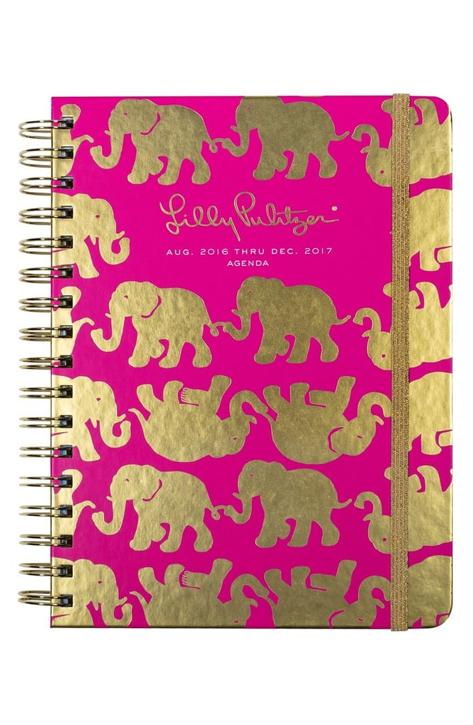 17 Month Large 2016 Covered Spiral Agenda in Bazaar by Lilly Pulitzer
