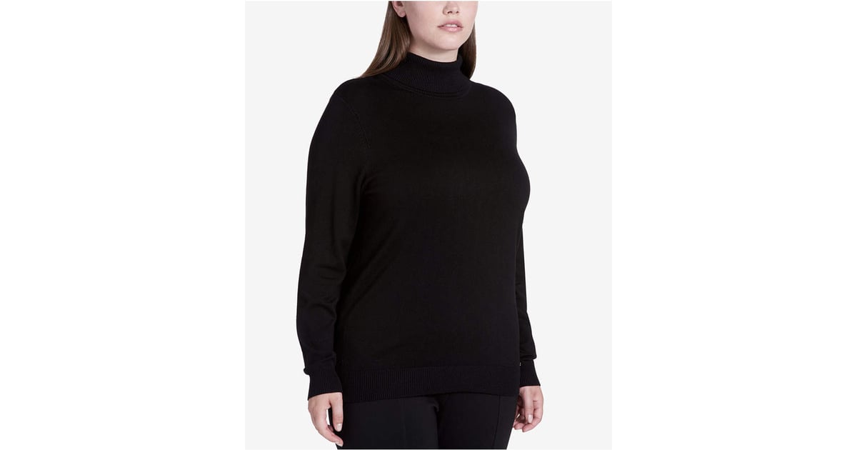 calvin klein plus size turtleneck sweater