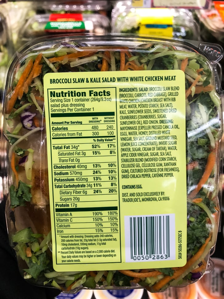 Broccoli Slaw & Kale Salad With Chicken (4) Best Trader Joe's Salads