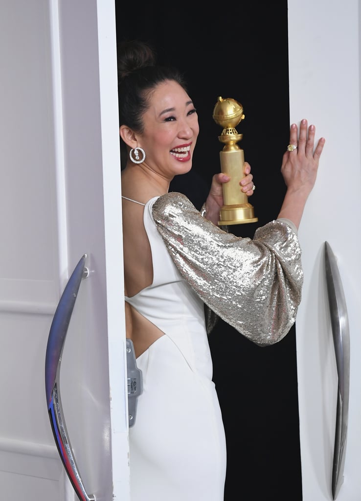 Sandra Oh celebrated a historic win in 2019 after taking home the honor for best actress in a TV drama for her role in Killing Eve. Sandra's win made her the first Asian to receive multiple Golden Globes.