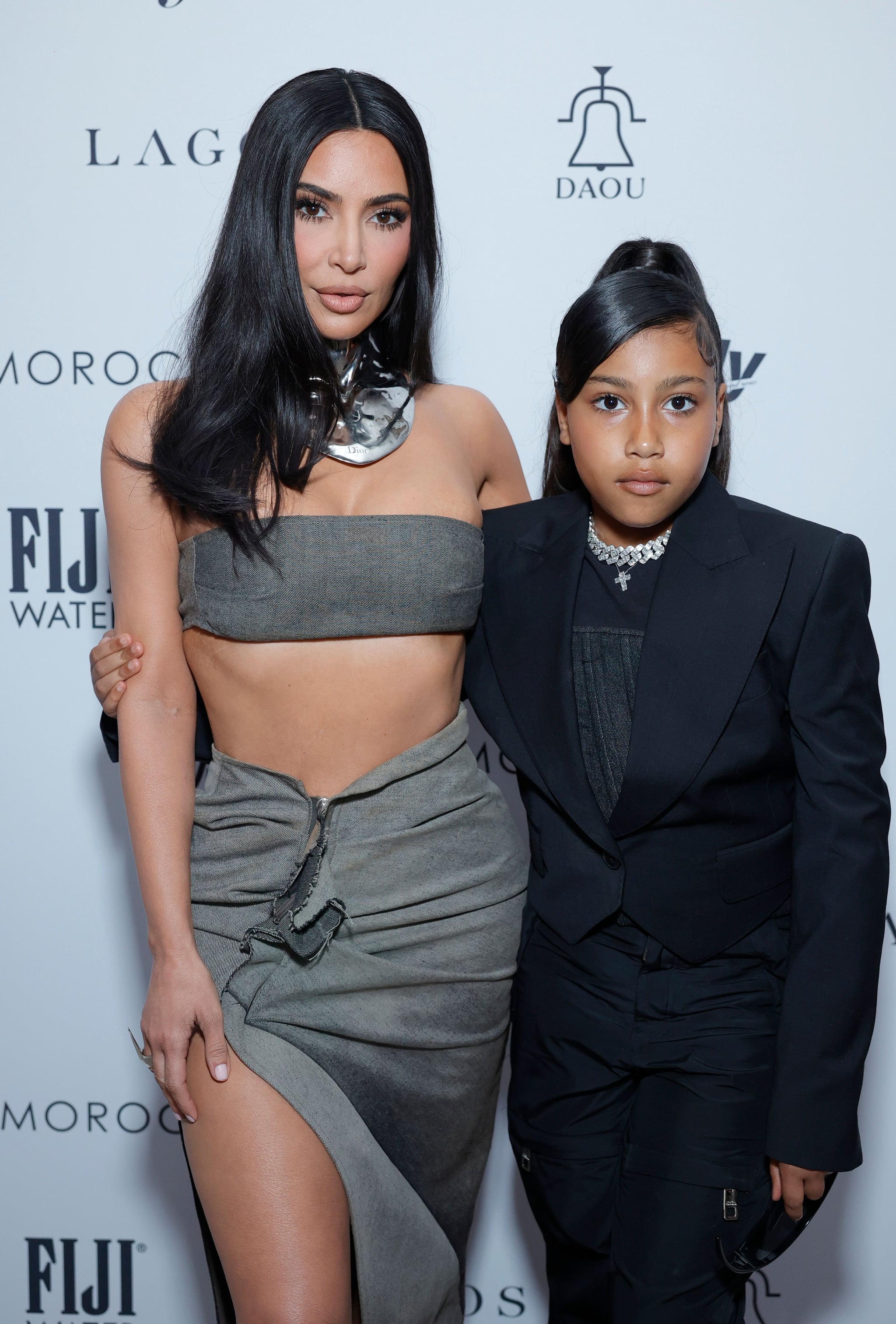 BEVERLY HILLS, CALIFORNIA - APRIL 23: (L-R) Kim Kardashian and North West attend The Daily Front Row's Seventh Annual Fashion Los Angeles Awards at The Beverly Hills Hotel on April 23, 2023 in Beverly Hills, California. (Photo by Stefanie Keenan/Getty Images for Daily Front Row)