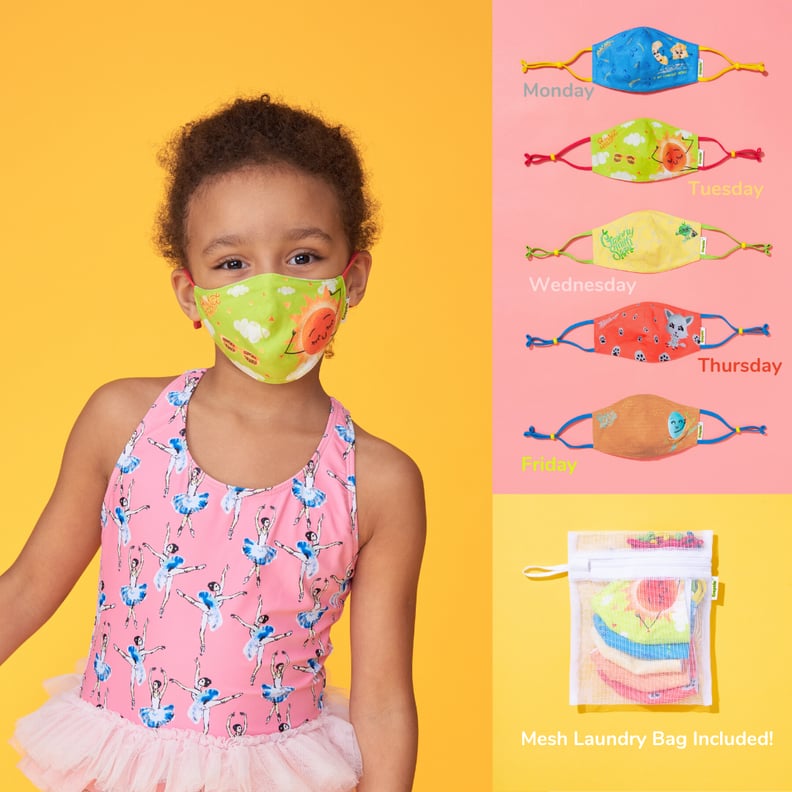 Crayola Kids Reusable Cloth Face Masks Set in Craymoji Colors