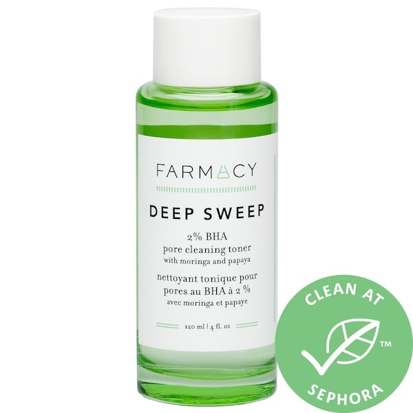 Farmacy Deep Sweep 2% BHA Pore Cleaning Toner with Moringa + Papaya