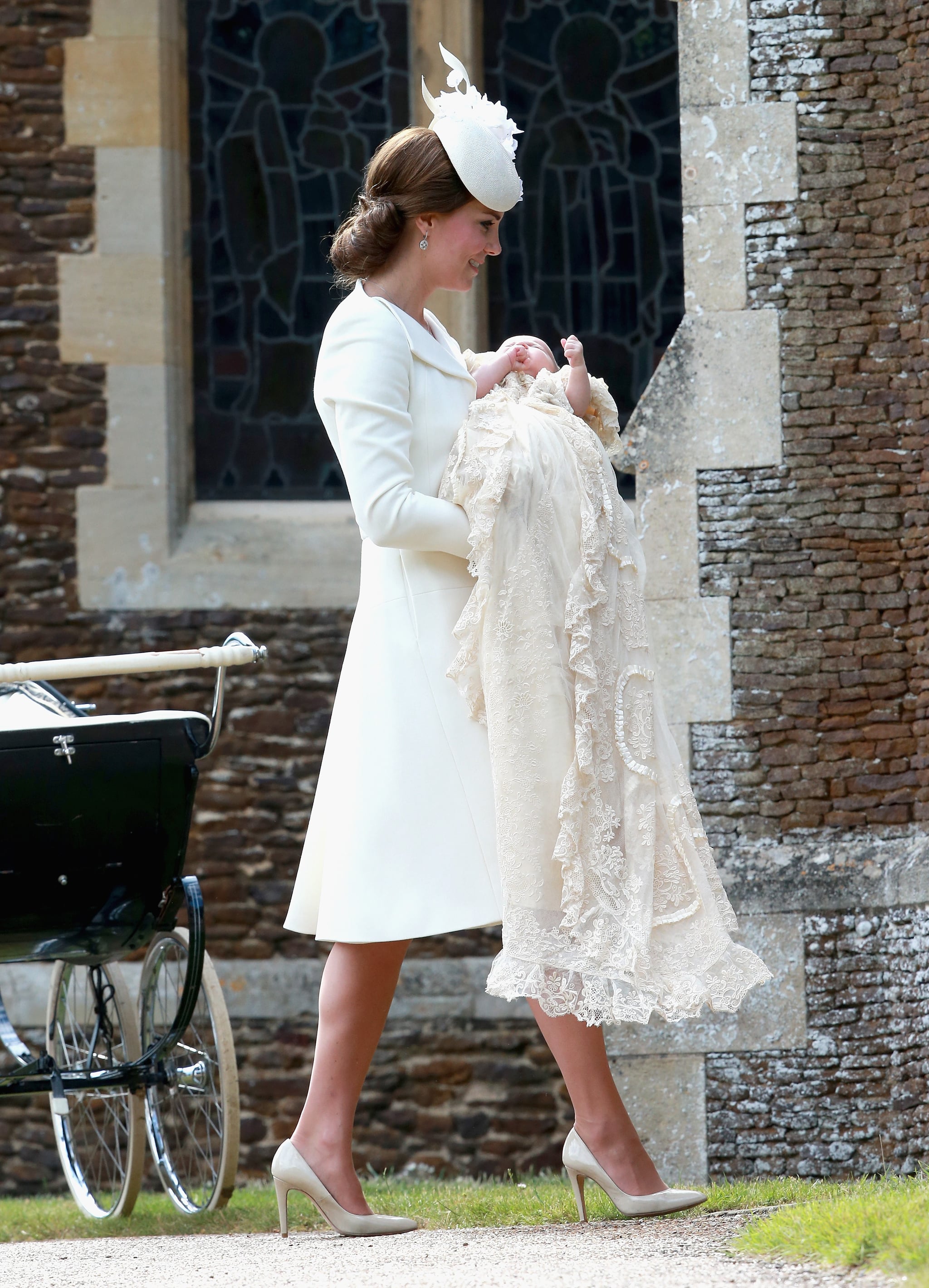 white christening dress for mom