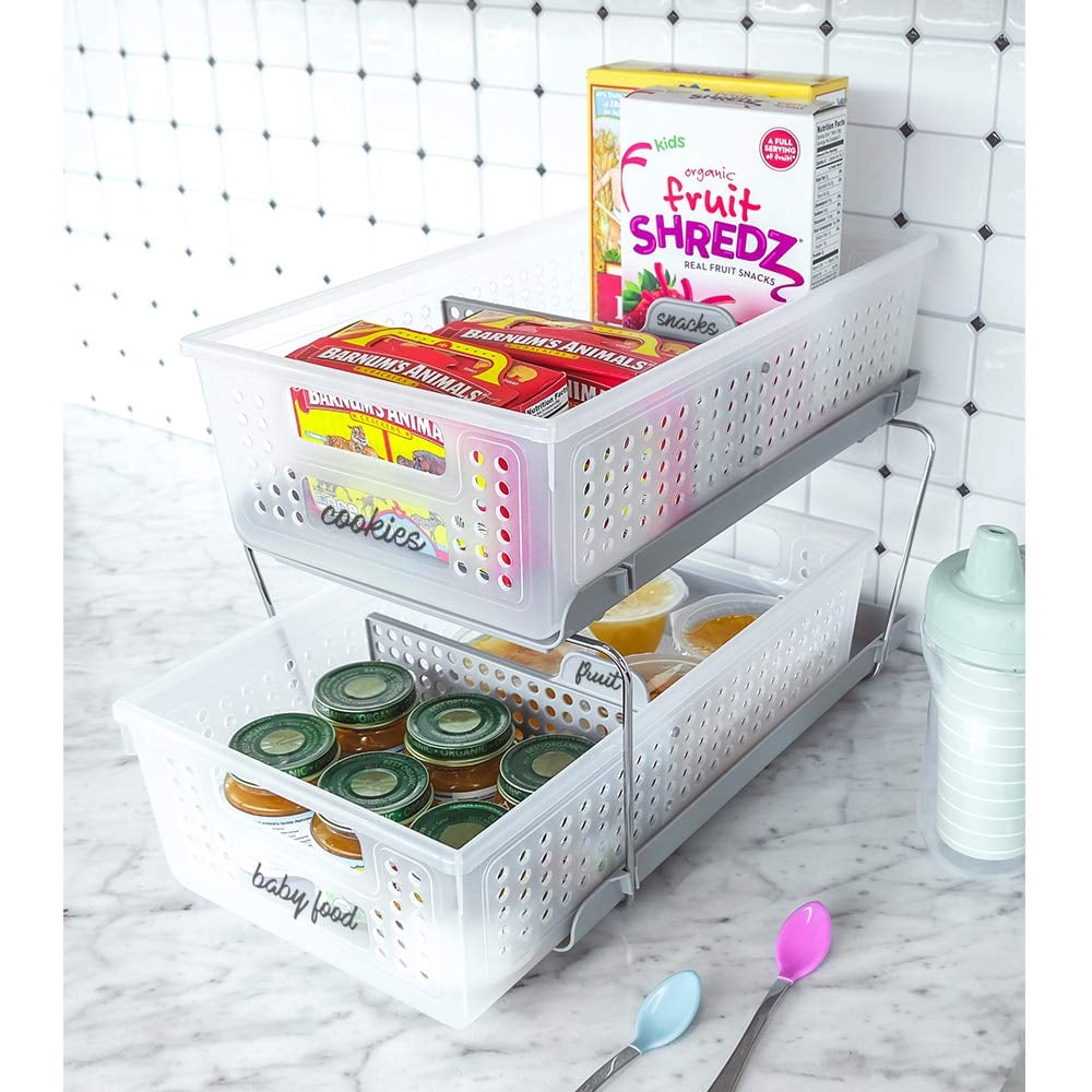 madesmart 2-Tier Organiser W/Dividers