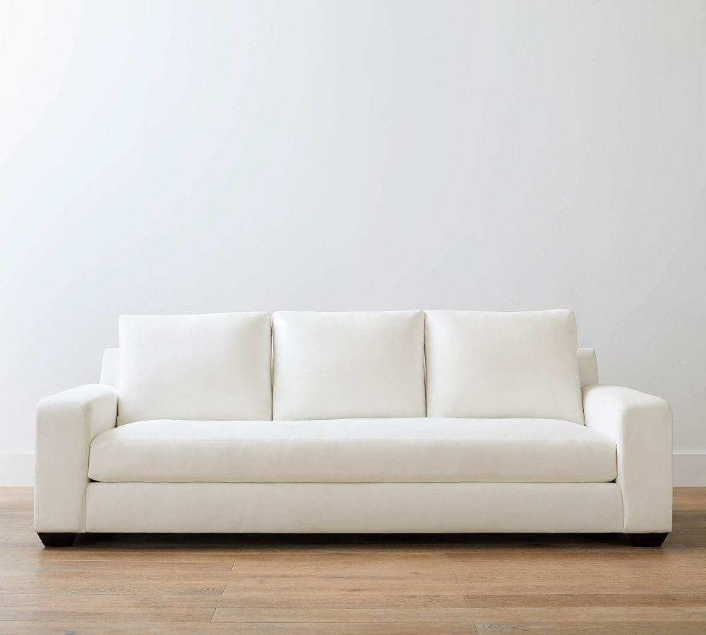 Best White Sofa: Big Sur Square Arm Upholstered Modular Sofa