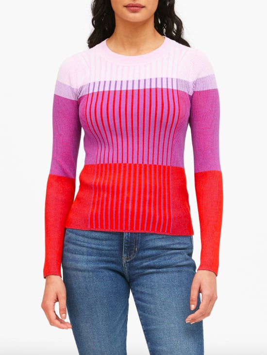 Colour-Blocked Sweater Top