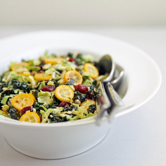 Shredded Brussels Sprouts, Kale, and Kumquat Salad