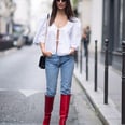 Emily Ratajkowski Is Totally Feeling Herself in These Red Boots, and We Don't Blame Her