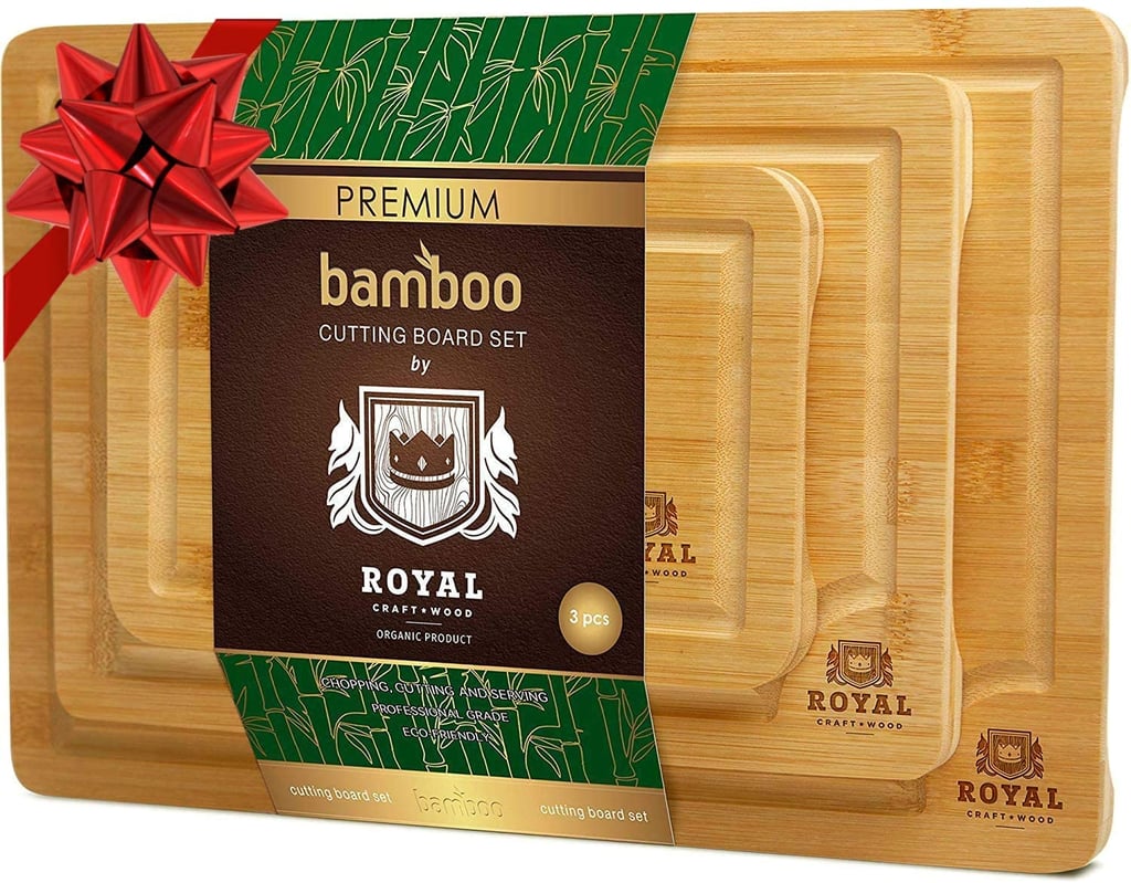 Organic Bamboo Cutting Boards with Juice Groove