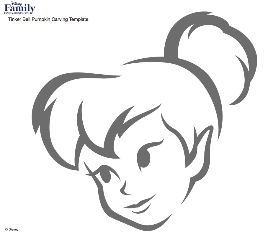 tinkerbell-best-free-disney-pumpkin-stencils-popsugar-smart-living