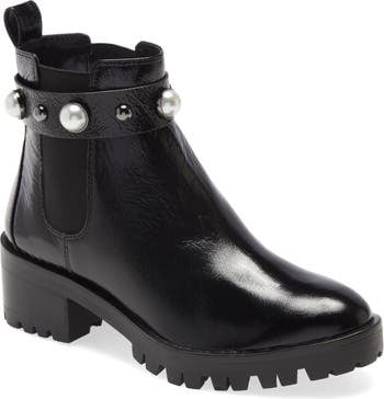 Karl Lagerfeld Pola Studded Chelsea Bootie 37 Cute Fall Boots