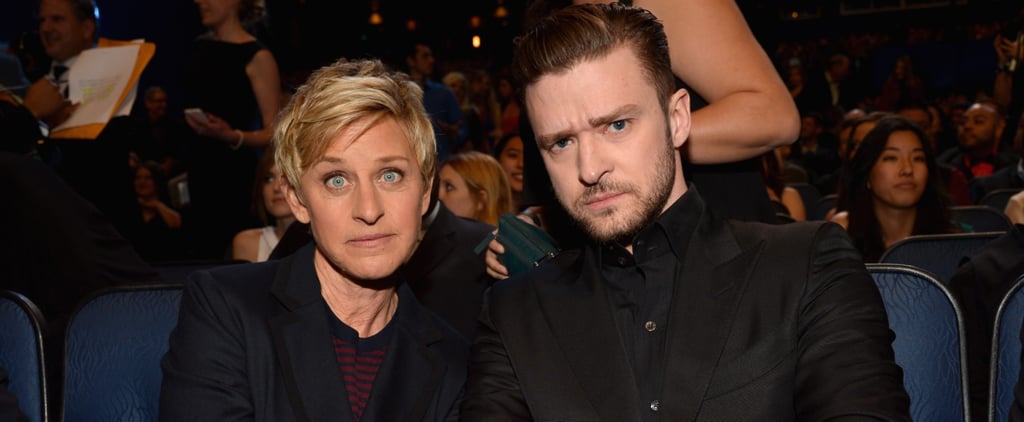 Justin Timberlake and Ellen DeGeneres Cutest Pictures