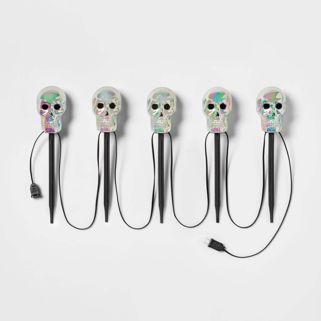 LED Iridescent Colour-Changing Skull Lights