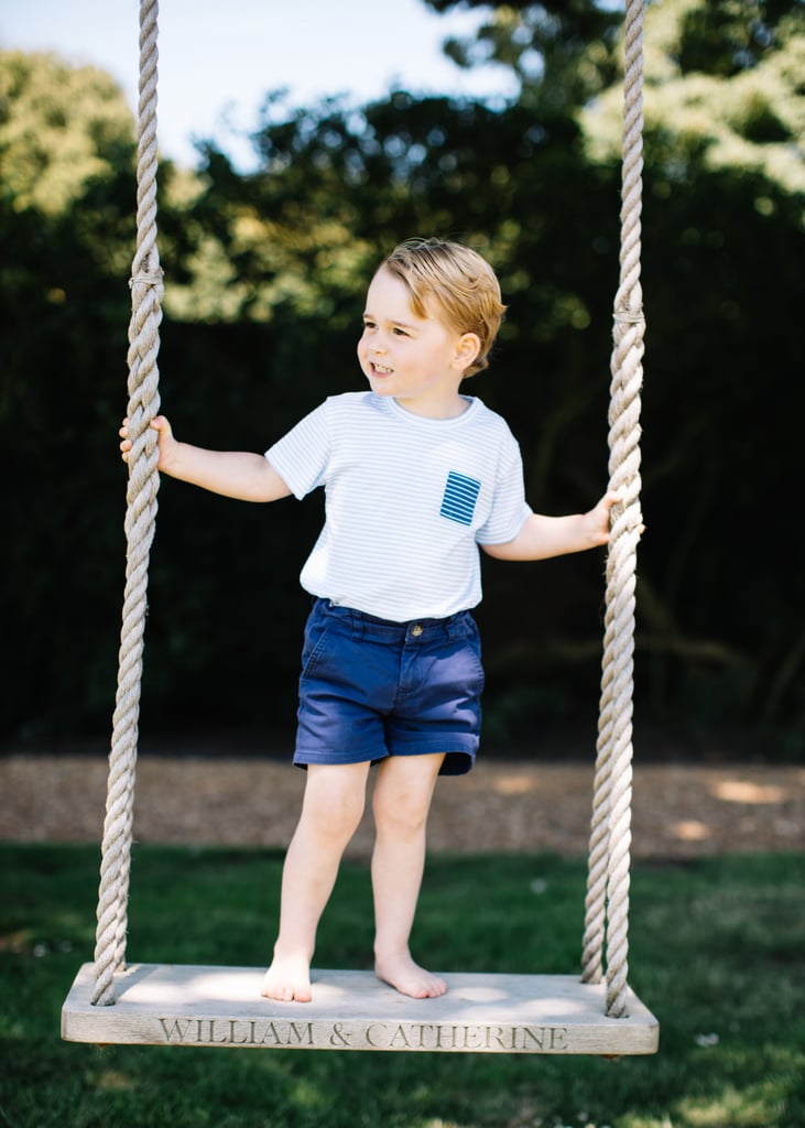 Prince George Whale Sweater and Striped Tee