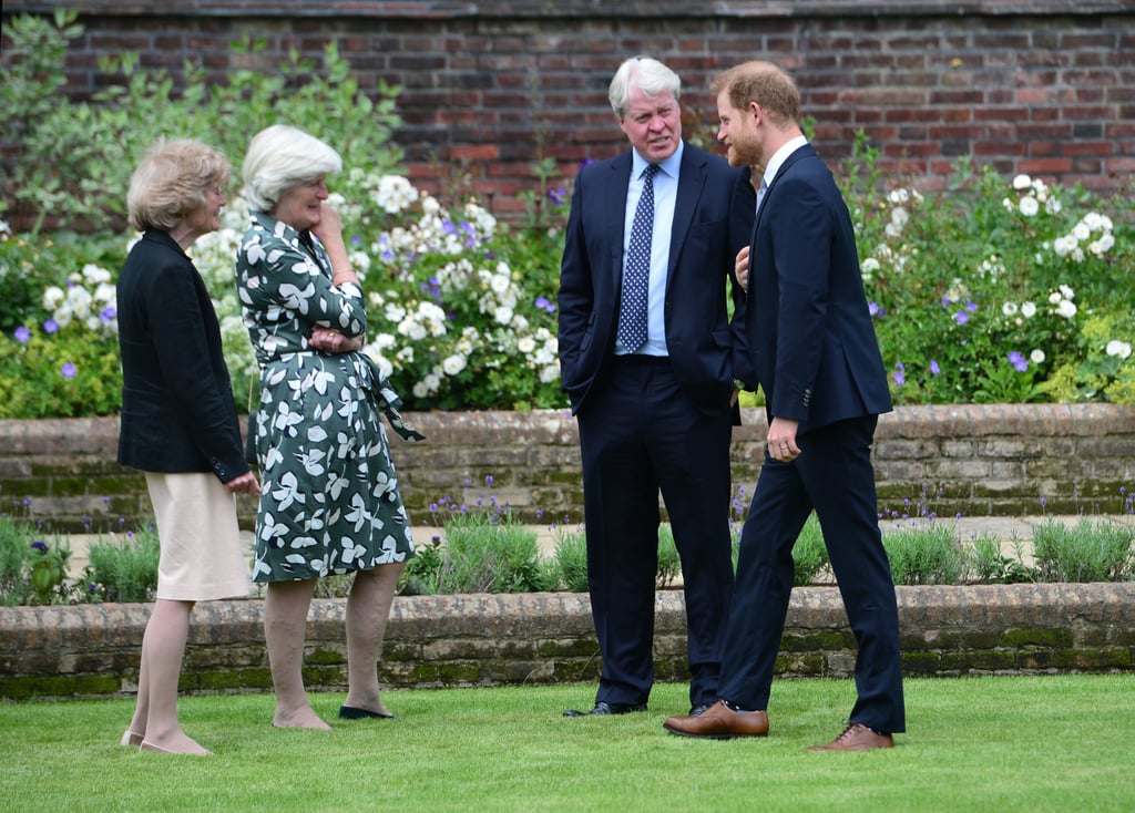 Prince Harry  Chats With Princess Diana's Siblings