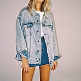uo hello sunshine denim romper