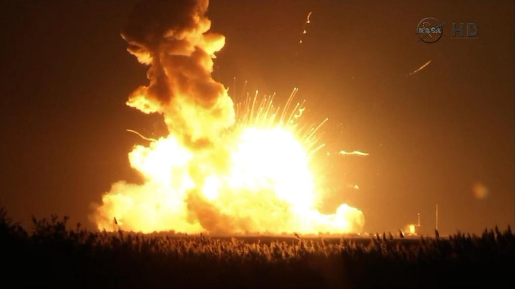 NASA Rocket Explosion 2014 | POPSUGAR Tech