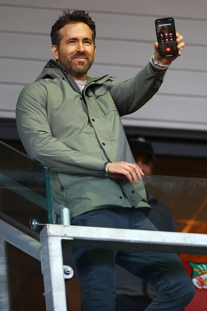 Ryan Reynolds Brings Daughter James to Wrexham Soccer Game