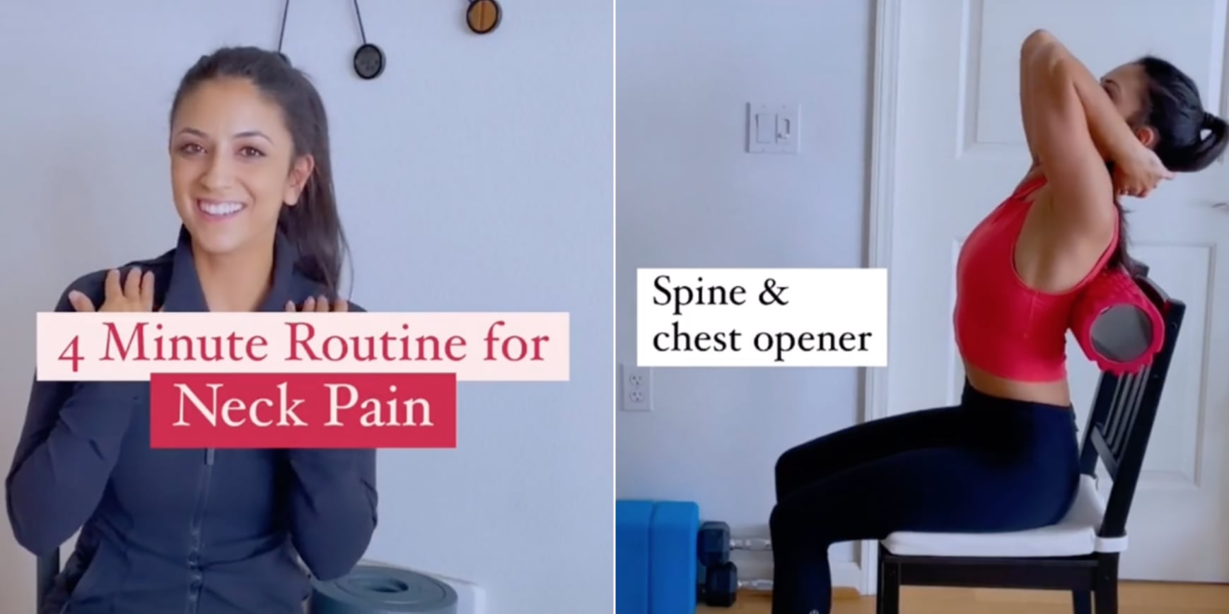 4-Minute Stretching Routine For Neck Pain | POPSUGAR Fitness