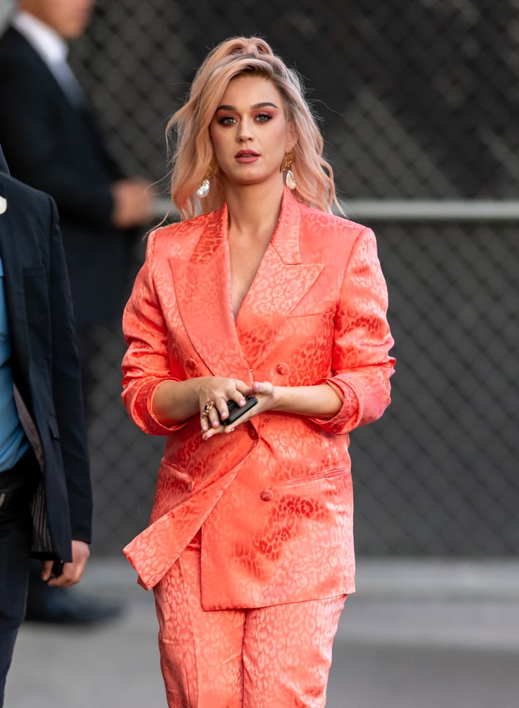 Katy Perry Debuts Long Peach Bob Wig POPSUGAR Beauty UK Photo 6
