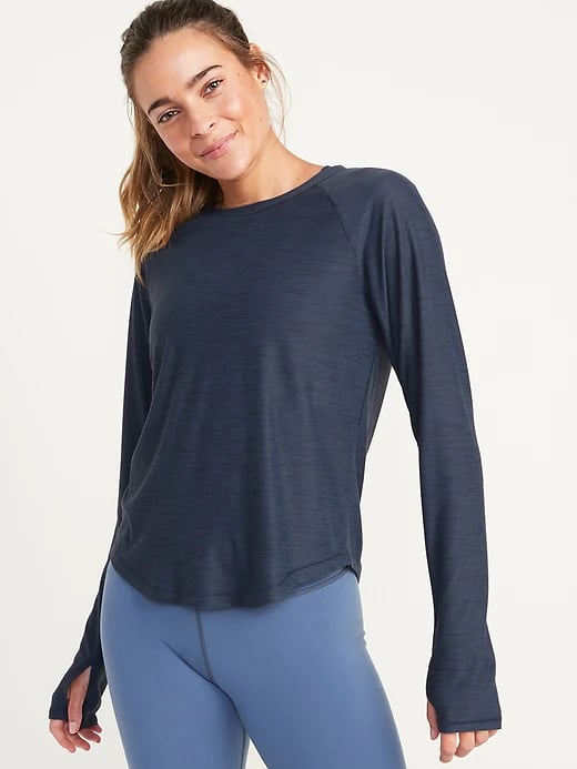 old navy thumbhole shirt