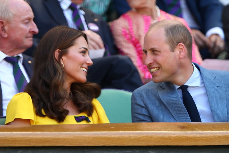 July: Kate and Will had the look of love at the Wimbledon Tennis Championships.