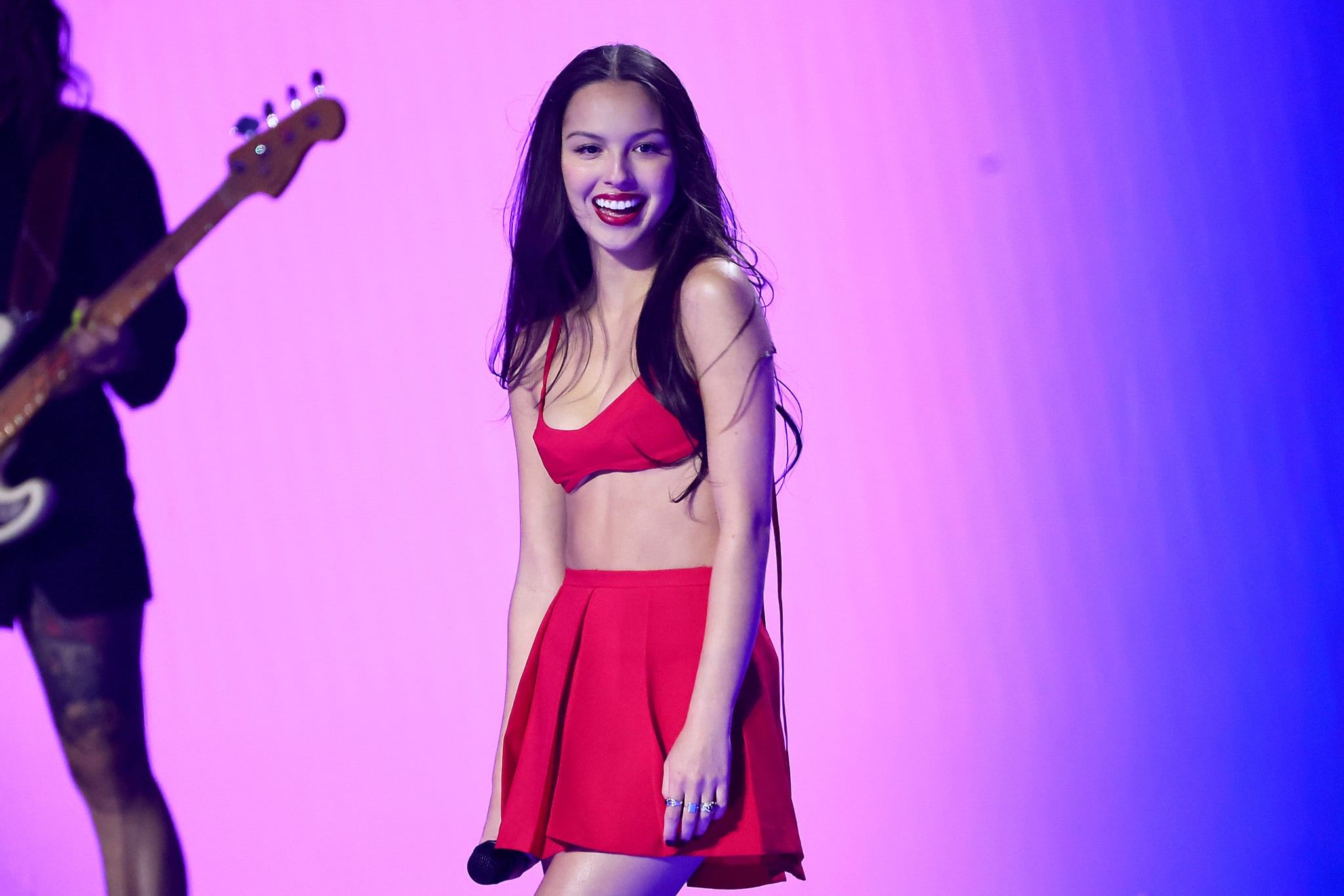 NEWARK, NEW JERSEY - SEPTEMBER 12: Olivia Rodrigo performs onstage the 2023 MTV Video Music Awards at Prudential Centre on September 12, 2023 in Newark, New Jersey. (Photo by Theo Wargo/Getty Images for MTV)