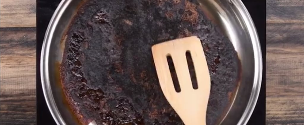 كيفية تنظيف المقلاة من فضلات الطعام المحترقة