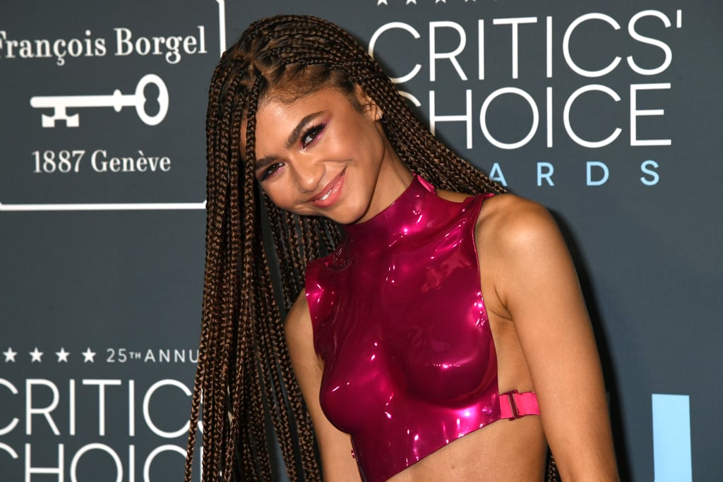 Zendaya's Extralong Braids at the Critics' Choice Awards