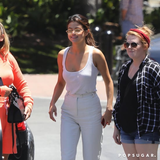 Selena Gomez Wearing an All-White Outfit