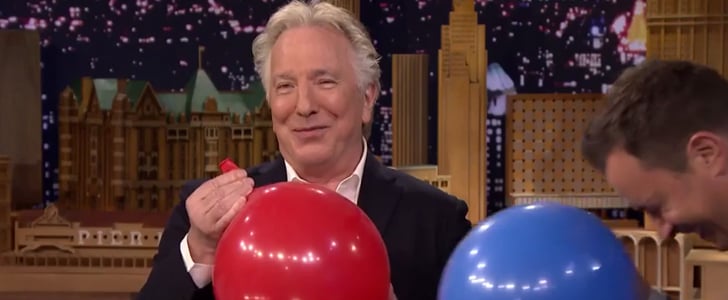 Alan Rickman Has Helium on The Tonight Show | Video