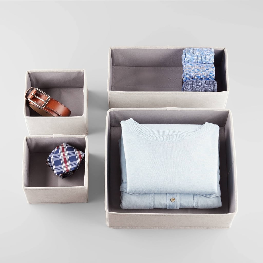 A Dresser Must Have: Brightroom Set of 4 Collapsible Fabric Drawer Organisers