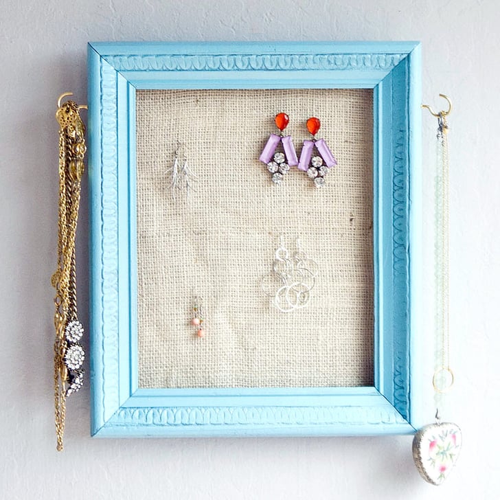 Photo Frame Jewelry Hanger DIY Projects For the Weekend POPSUGAR