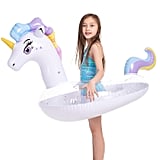 Joyin Inflatable Unicorn Pool Float With Glitters