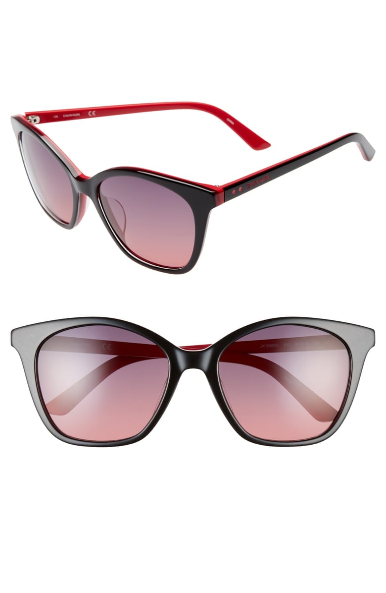 Calvin Klein 54mm Cat Eye Sunglasses | If You're Thinking About New  Sunglasses, These Are the 25 Pairs to Shop This Season | POPSUGAR Fashion  Photo 5