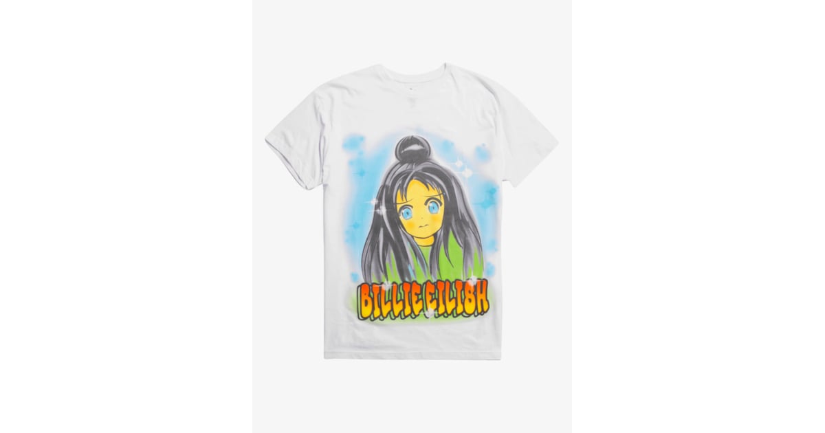 Billie Eilish Anime Face T-Shirt | All the Good Girls Are Getting These Billie  Eilish Gifts For Christmas | POPSUGAR Entertainment Photo 20