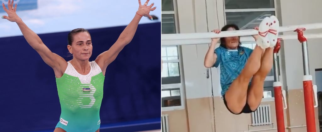 Oksana Chusovitina Gymnastics Pull-Up Challenge