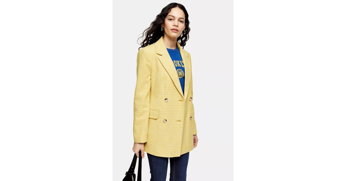 Topshop discount yellow blazer