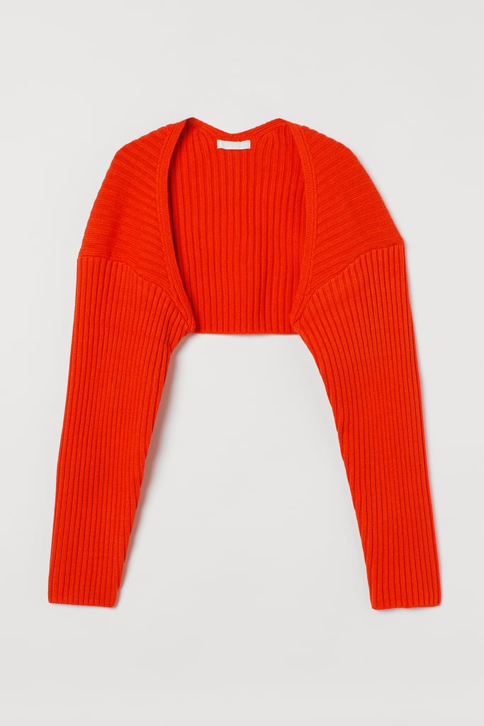 Rib-Knit Bolero Sweater