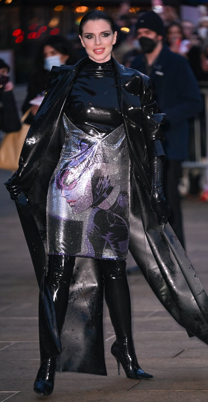 Julia Fox Wears Latex Bodysuit And Chainmail Catwoman Dress Popsugar