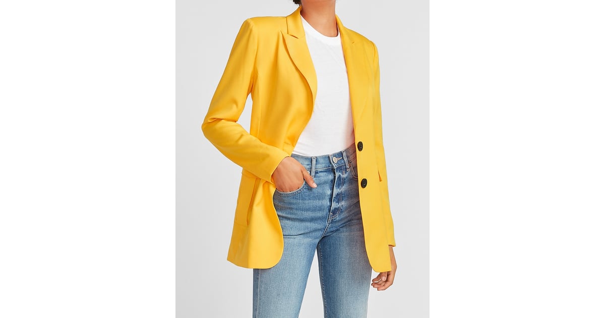 Express sales yellow blazer