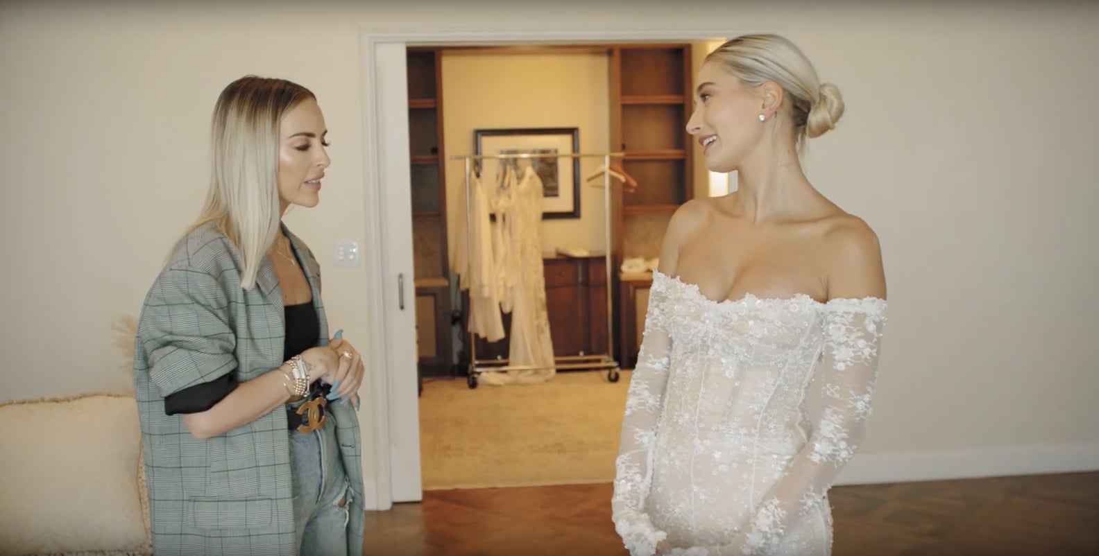 Watch Hailey Baldwin's Final Wedding Dress Fitting Video PS Fashion(00)