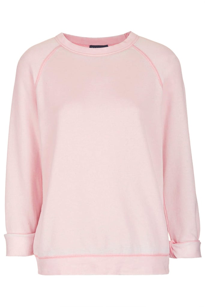 Topshop Long Sleeve Burnout Sweatshirt ($45)