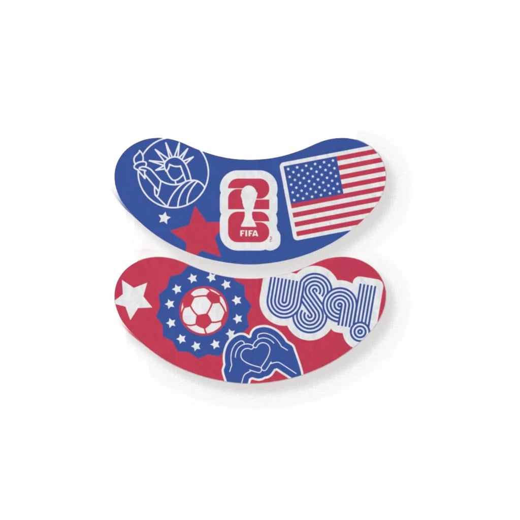 Patchology FIFA Team USA Eye Patches ($20)
Fandom isn't just for fashion — it also applies to your beauty routine. Use these USA-themed eye patches to depuff and hydrate your under-eyes before watching a match, or after a long night of celebrating a win.