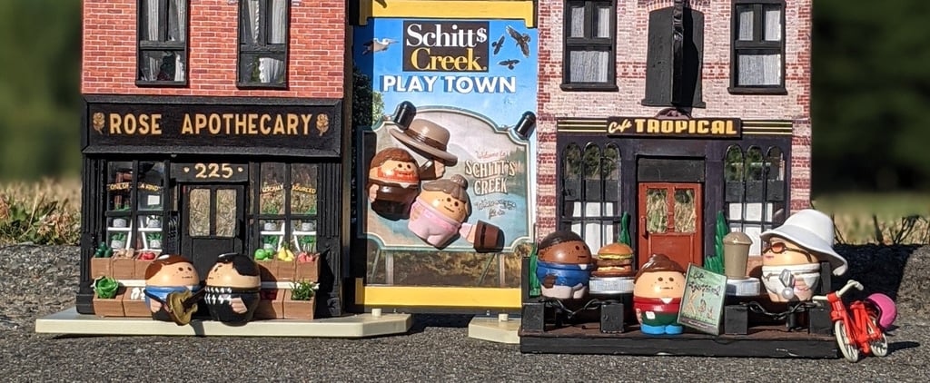 Dad Transforms Old Toys Into Schitt's Creek Playtown For Son