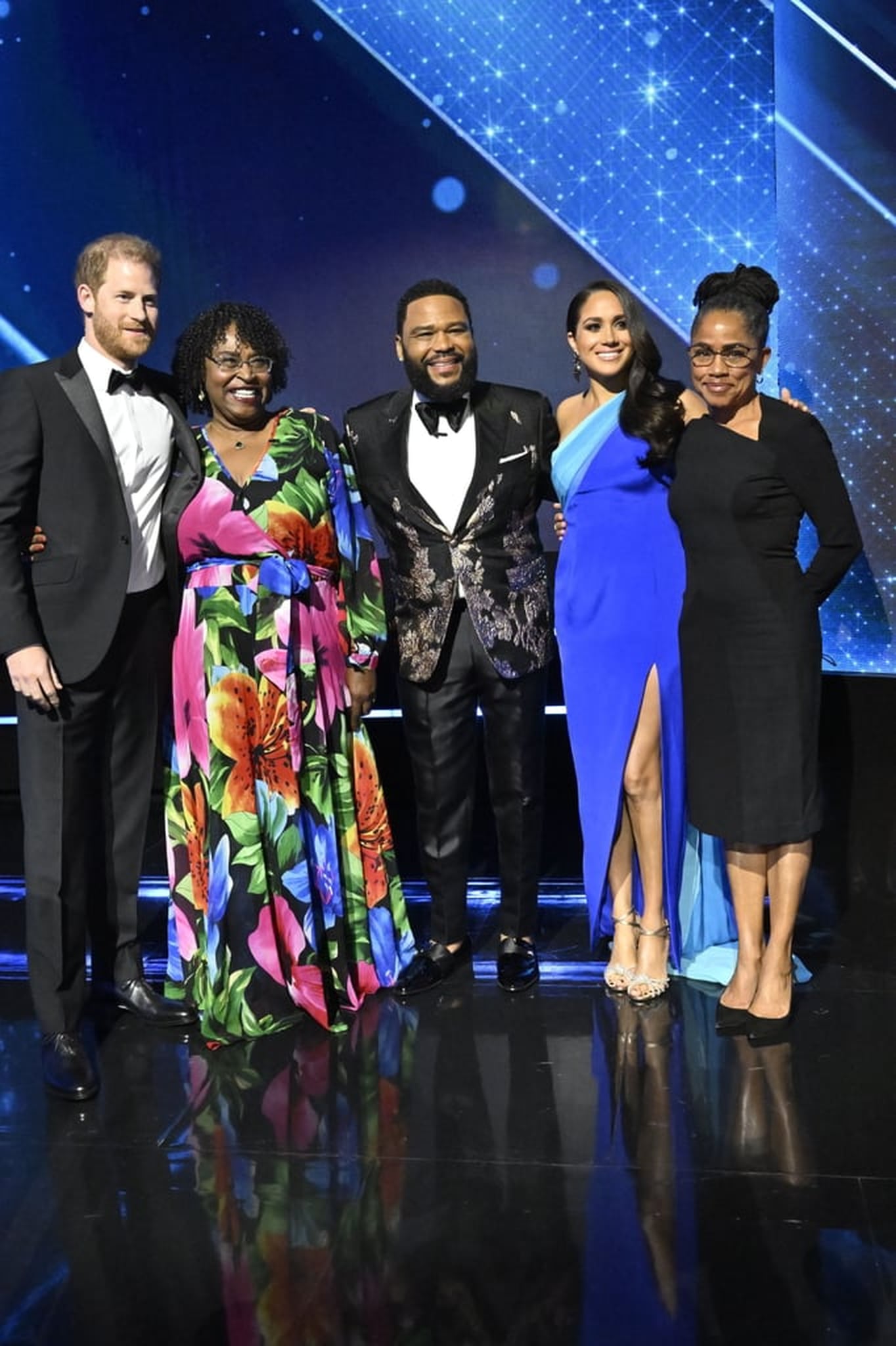 Meghan Markle's Blue Dress at the NAACP Image Awards POPSUGAR Fashion