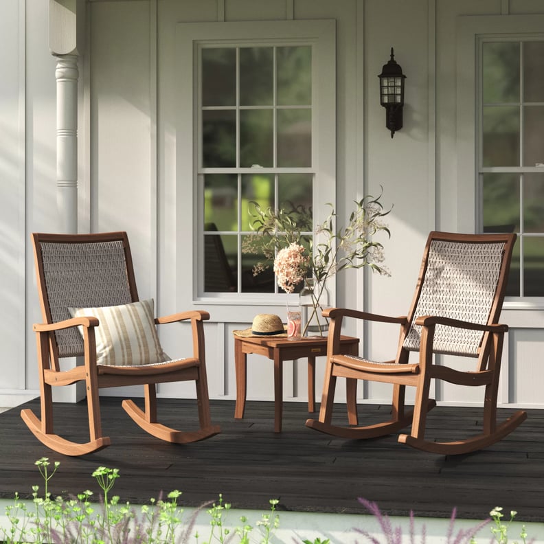 A Rocking-Chair Set: Cael Eucalyptus Set in Solid Wood