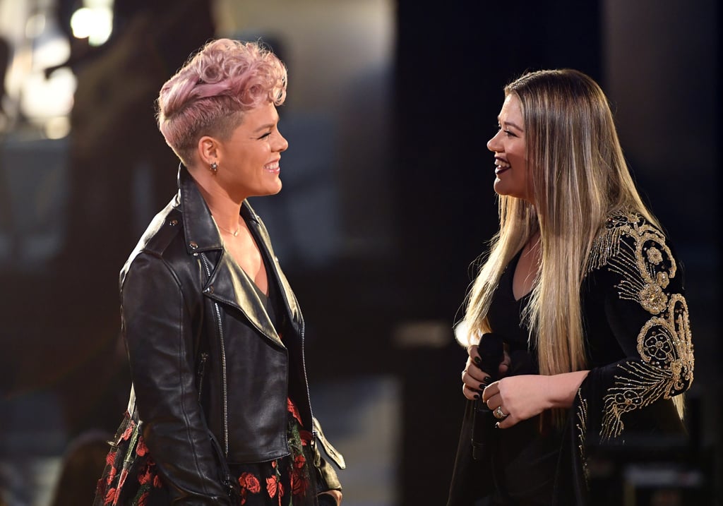 Pictured: Pink and Kelly Clarkson
