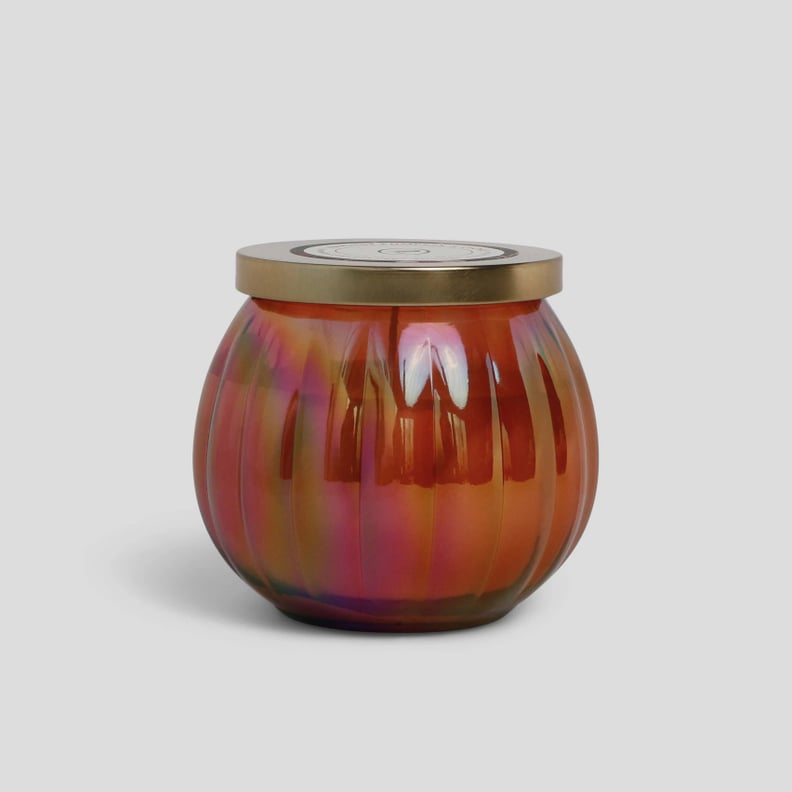 Harvest Pumpkin & Clove Lidded Iridescent Glass Jar Candle